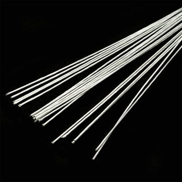 Флористическая проволока ⌀0,9 мм, цв.белый, 36 см, уп.20 шт