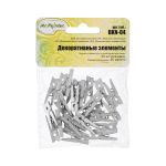Прищепки декоративные 2.5 см, 5х25 шт, 06 серебро, Mr.Painter DKN-04