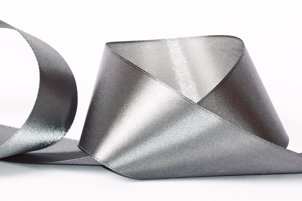 Лента атласная 1-сторонняя 50.0 мм / 33±2 метра, 127 серый, Gamma