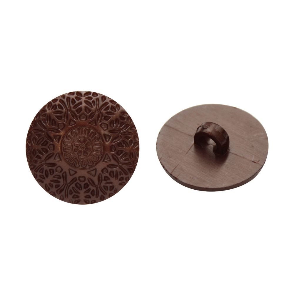 Пуговицы на ножке 22 мм (294 коричневый), 36 шт