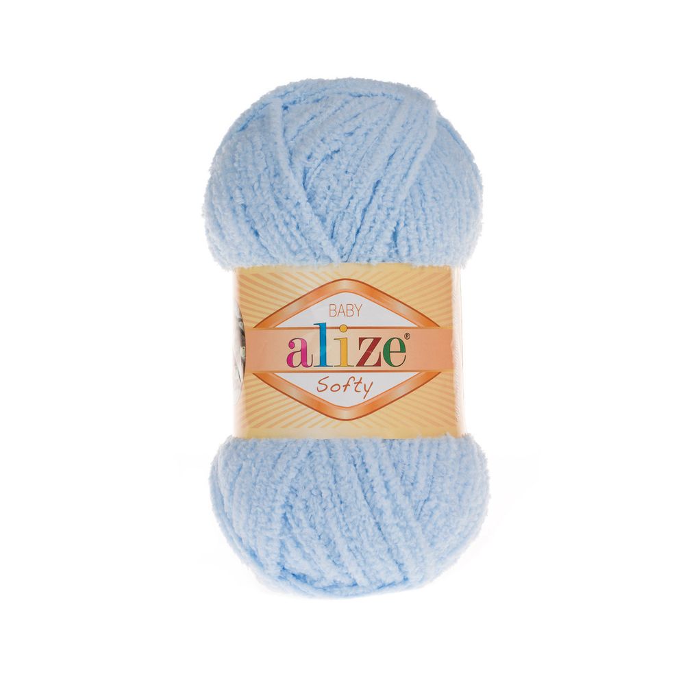 Пряжа Alize (Ализе) Softy / уп.5 мот. по 50 г, 115м, 183 светло-голубой