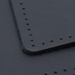 Заплатки пришивные из кожи, ромб 8х11,2см с перфорацией, 2 шт, 100% кожа, 05 темно-синий, 9125