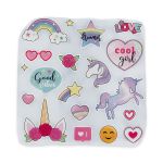 Термотрансфер 22х21.5 см, M-914 единорожки, микс, 1 шт, Gamma M №09