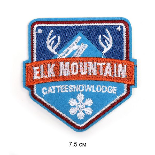 Термоаппликация вышитые Mountain 7,5 см, 10 шт