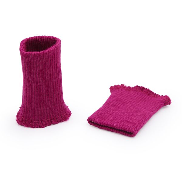 Манжеты трикотажные 6.5х9.5 см, 1 пара, тонкие, 345/8 фуксия