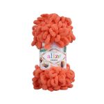 Пряжа Alize (Ализе) Puffy / уп.5 мот. по 100 г, 9м, 619 коралловый A