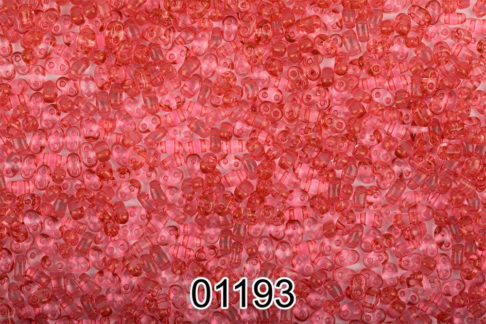 Бисер Preciosa Twin 3 2.5х5 мм, 500 г, 01193 (T58) розовый, 321-96001