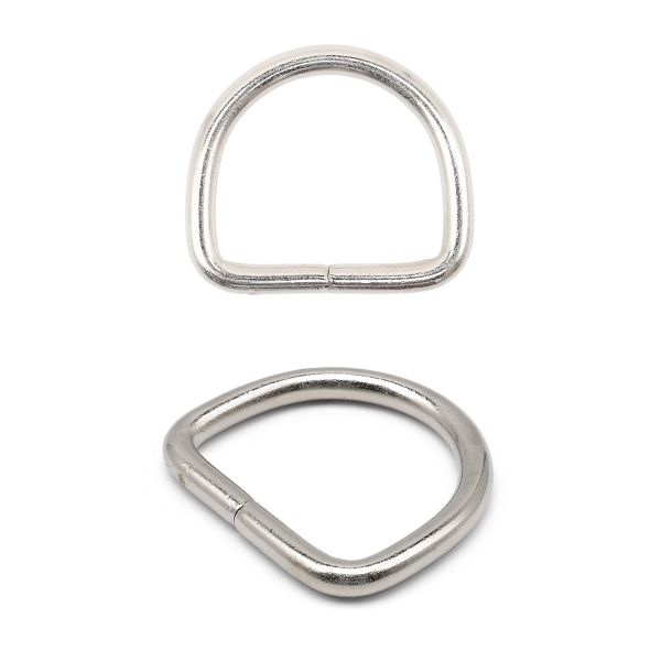 Полукольцо сварное металл внутр. 35.5 мм (внешн. 45.5х40 мм, ⌀5 мм), 10 шт, никель, Р-06-05В(242-01)