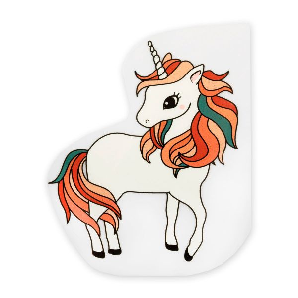 Термотрансфер M №01, 1 шт, M-013 единорог 11.2х13 см, Gamma 