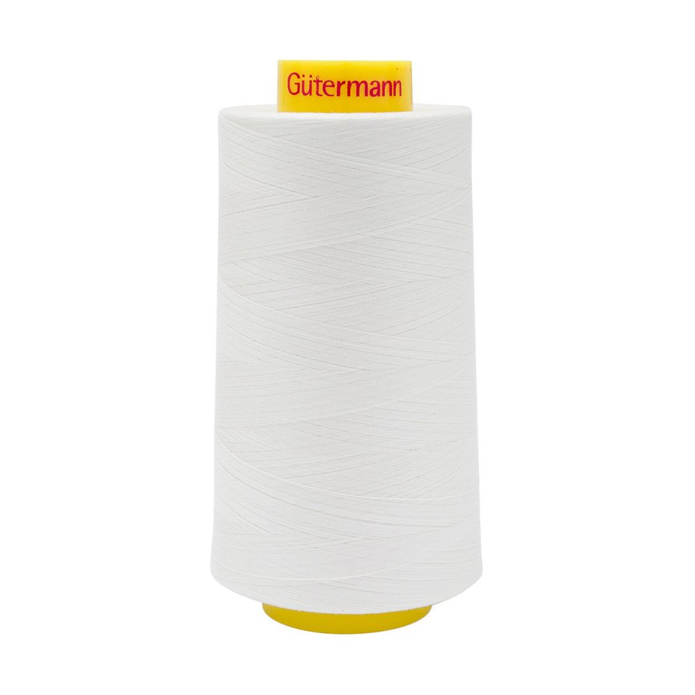Нитка особо тонкая Gutermann Mara №150 (150/2), 5000 м, 713961, цв. 001 молочный, 1 катушка