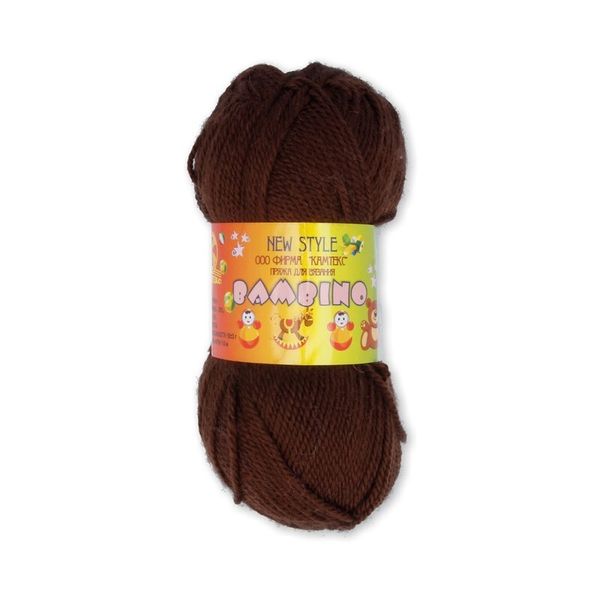 Пряжа Камтекс Бамбино / уп.10 мот. по 50 г, 150 м, цв.063 шоколад