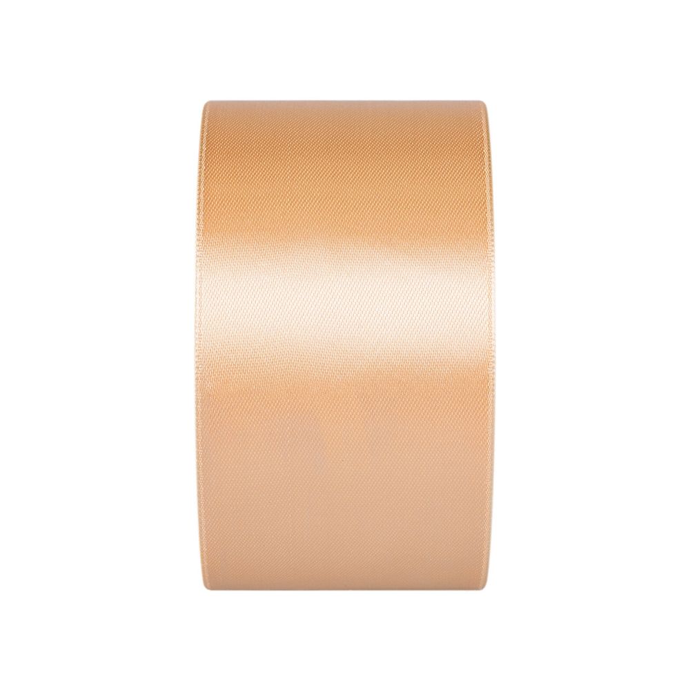Лента атласная 1-сторонняя 50.0 мм / 33±2 метра, 006 св.персиковый, Gamma