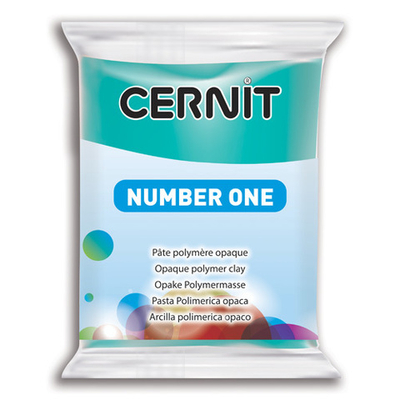 Полимерная глина Cernit №1 запекаемая, классическая 56-62 гр, 676 бирюзовый
