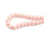 Бусины стекло ⌀10 мм, нить длина 40 см, Astra&Craft, SB-10 светло-розовый, 5 шт