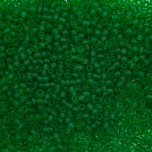 Бисер Astra&Craft 11/0 (2.1 мм), 200 г (10х20 г), цв. M7В зеленый/прозр.матовый