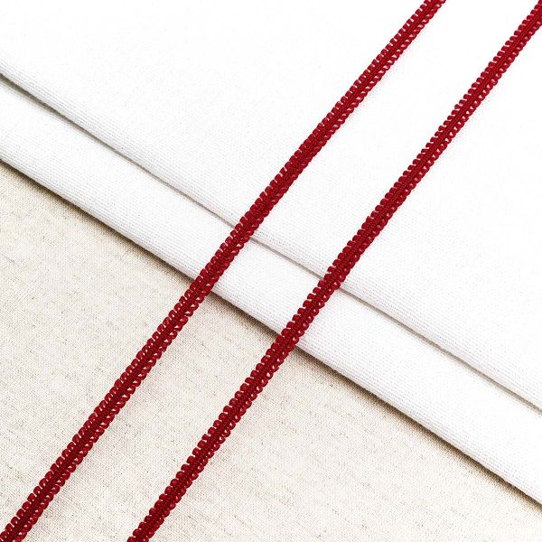 Шнур отделочный сороконожка ⌀5.0 мм / 30 метров, бордо, С873