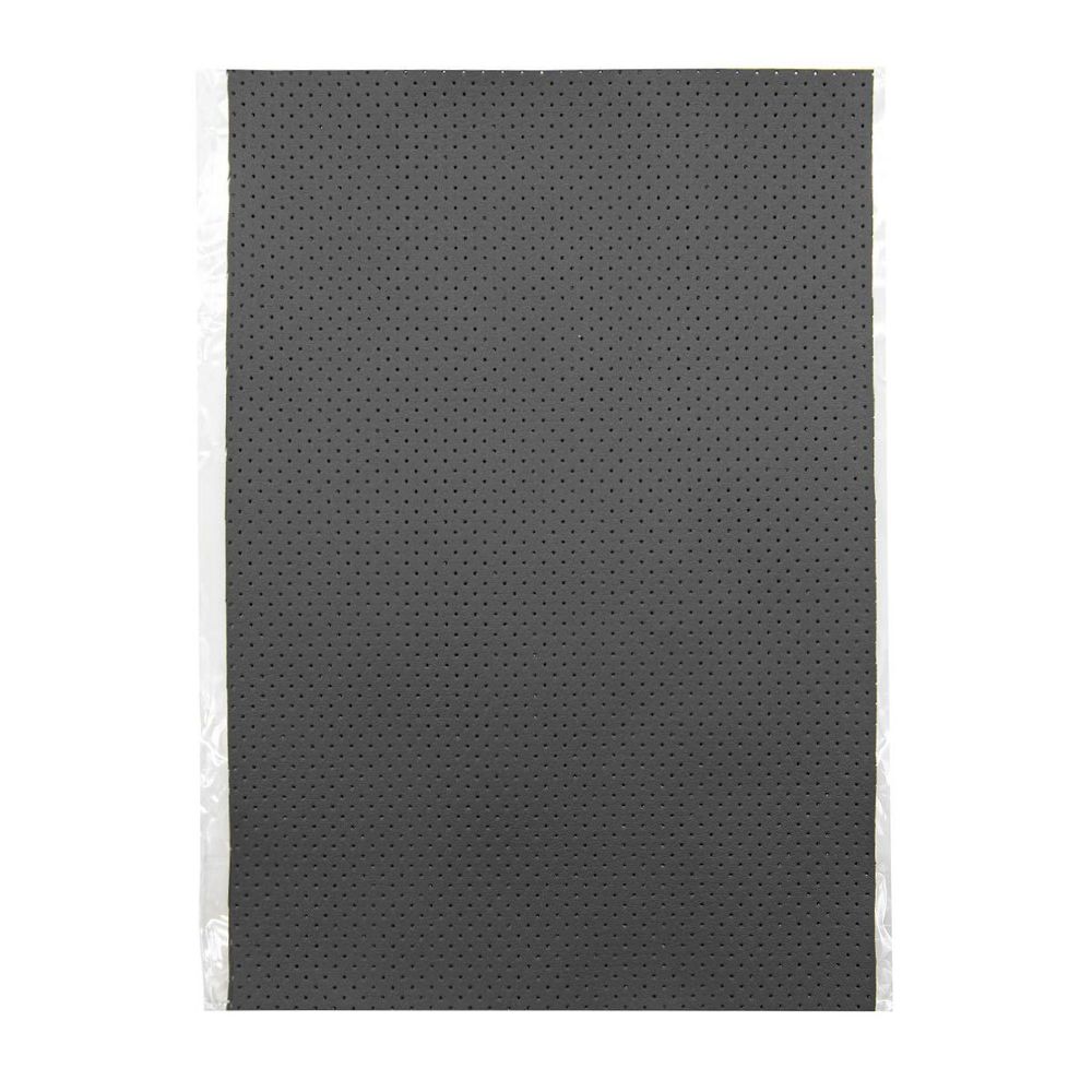 Кожа перфорированная искусств. 20х30см. 0,85 мм, в уп/2 шт, 24883 серый темный