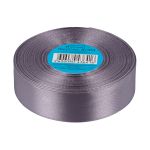 Лента атласная 1-сторонняя 25.0 мм / 33±2 метра, 054 т.серый, Gamma