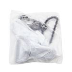 Карабин металл 38.0 мм (64х45 мм), чер/никель, 4 шт