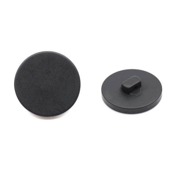 Пуговицы на ножке 36L (23мм), пластик (Black (черный матовый)), 72 шт, CN K-33