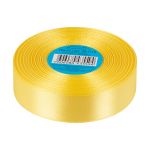 Лента атласная 1-сторонняя 25.0 мм / 33±2 метра, 015 желтый, Gamma