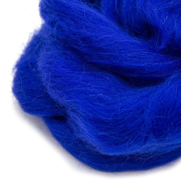 Лента для валяния полутонкая, 100% шерсть, 50гр Камтекс, цв.019 василек