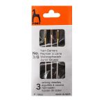 Иглы ручные ремонтные №3/0, 3 шт, Pony