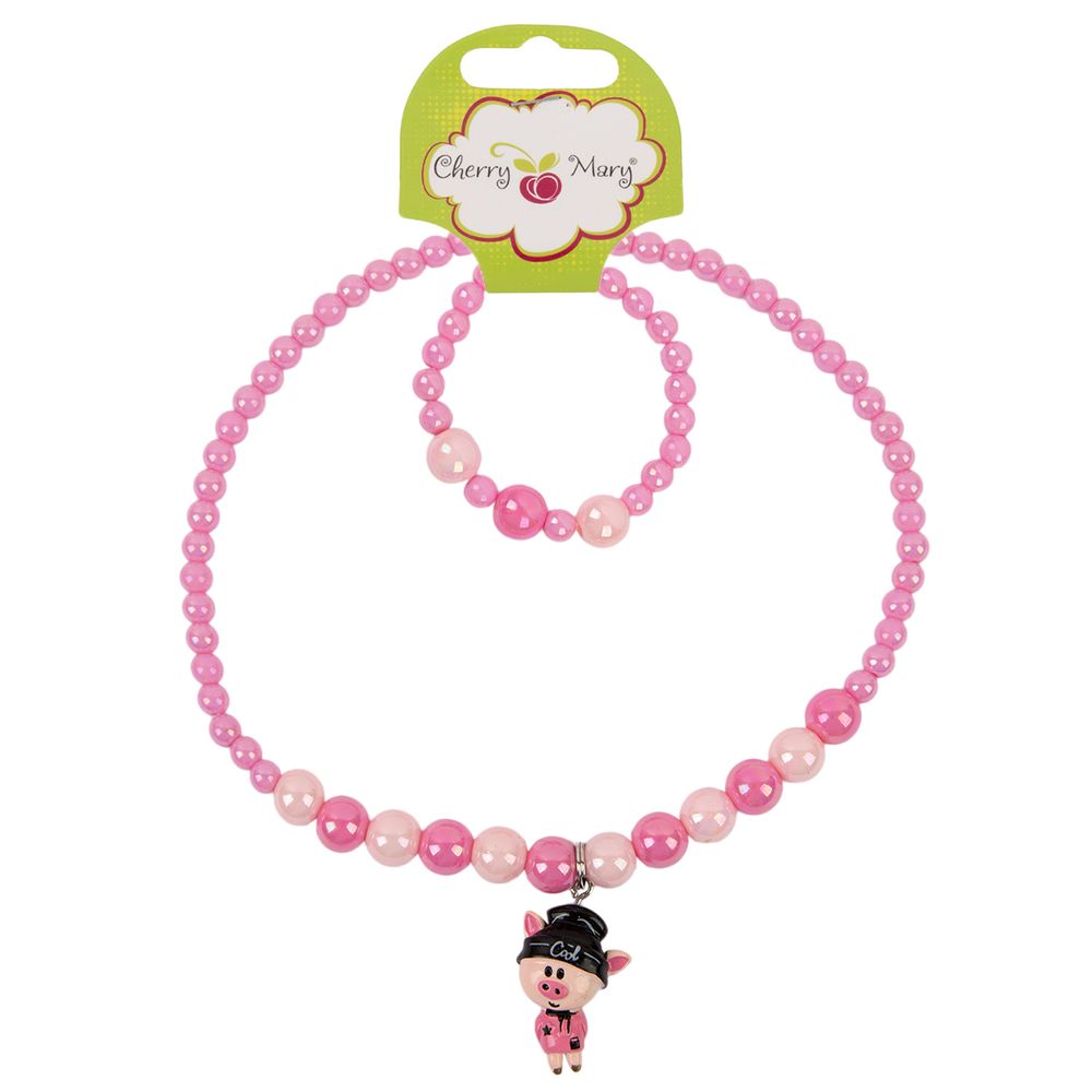 Набор детской бижутерии, 10 шт, №09 свинка, Cherry Mary J3004
