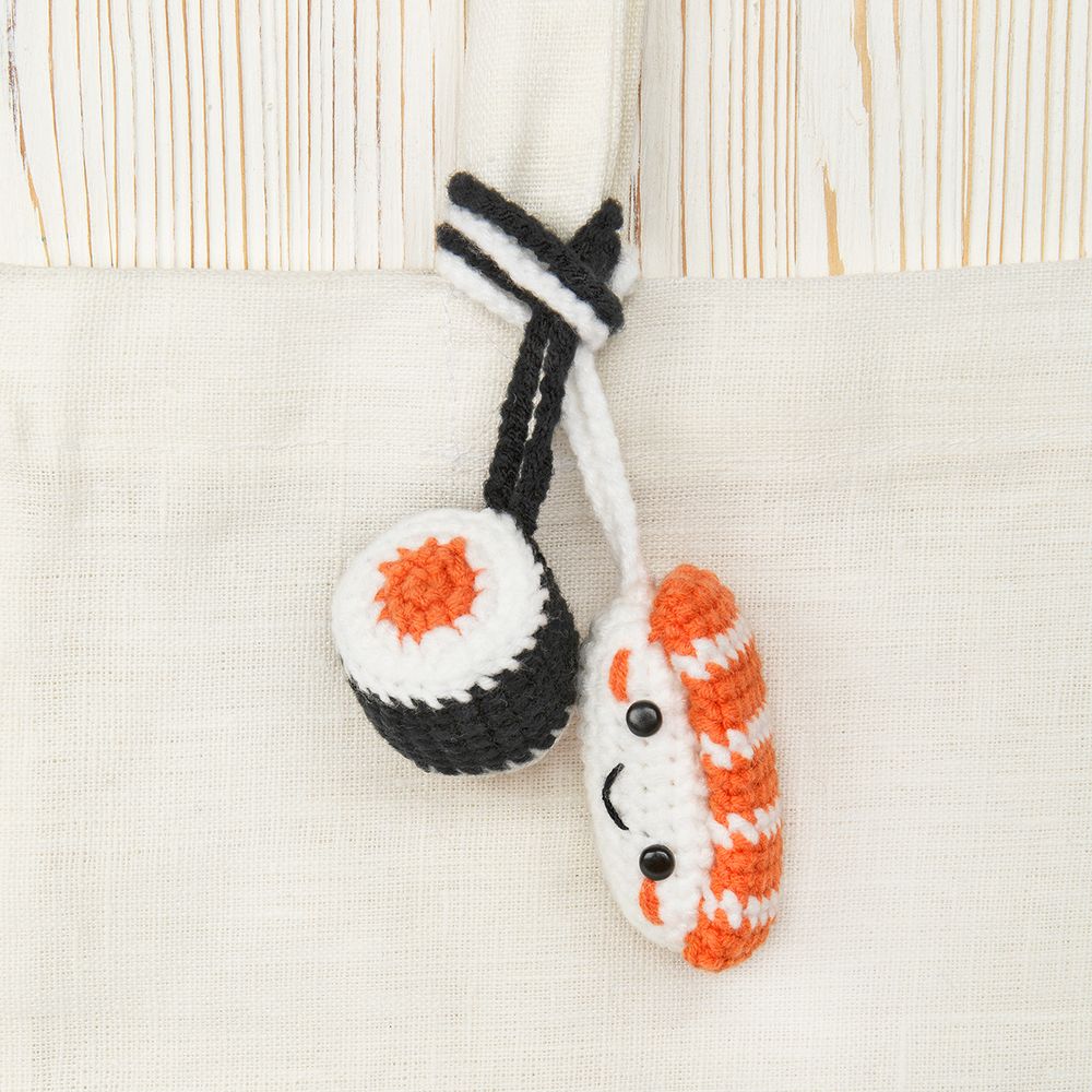 Набор для вязания игрушки Miadolla AMG-MN-0153, Суши и ролл, 7 см