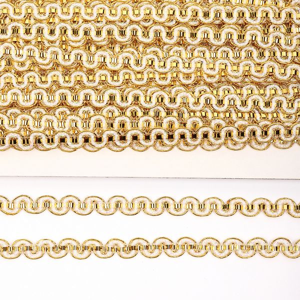 Тесьма отделочная 10 мм / 13.71 метров, TBY 917 цв.золото