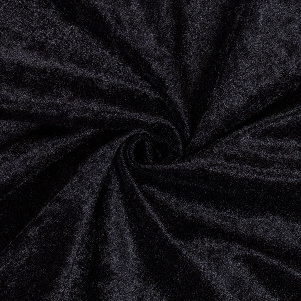 Плюш (ткань) 00 Peppy PCVL, 250±5 г/м², 150±2 см / 5 метров, винтажный, 10 черный