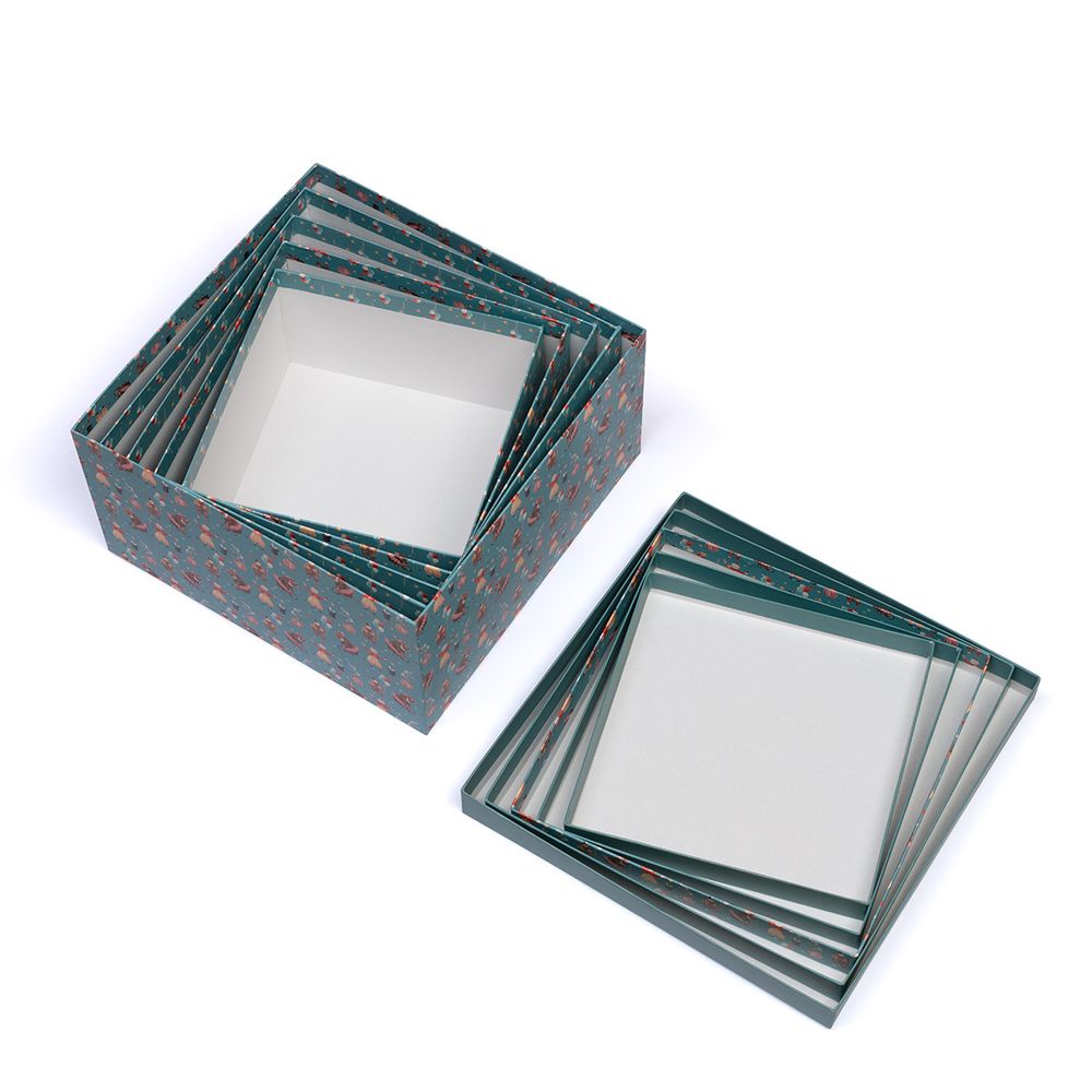 Набор подарочных коробок "5в1", 20х20х11 - 28х28х15 см, 01 праздник, Stilerra SBOX-S6-5