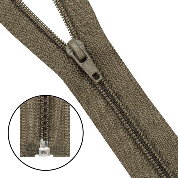 Молния спираль (витая) Т5 (5 мм) 1 зам., разъем., 50 см, 282 фисташковый, 10 шт