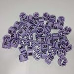 Размерник на вешалку (38 сиреневый), 50 шт