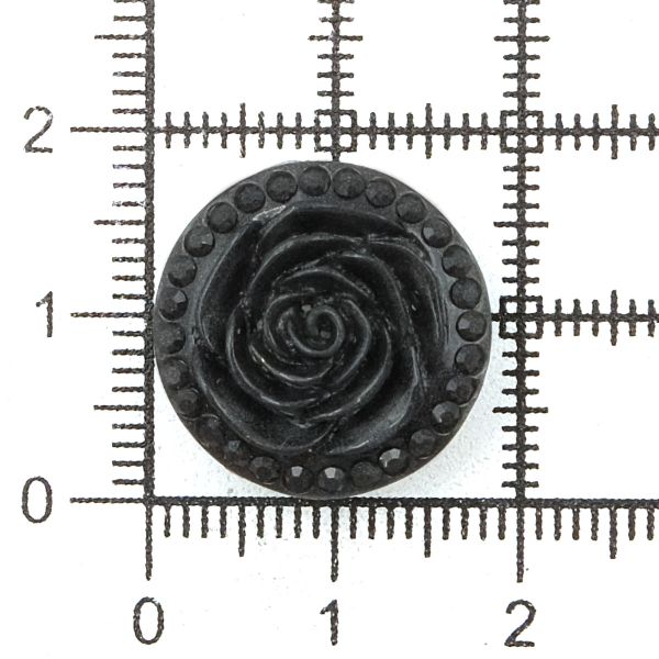 Украшения декоративные пуговицы Розочки, набор 4 цвета, 8 шт (микс 7)