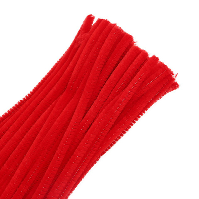 Проволока синельная 6 мм / 30см, 100 шт, Astra&Craft (A-028 красный)