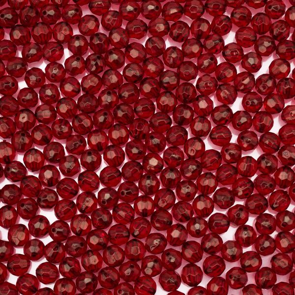 Бусины акрил ⌀10 мм, 500 г, 9 красный, Astra&Craft, 6849772024