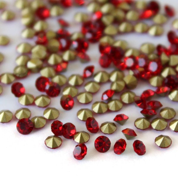 Стразы конусовидные риволи 2,5мм, ss8, 432 штук (стекло) (227)