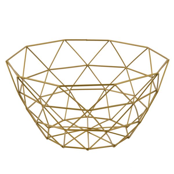 Фруктовница 27х14.5 см, №02 под золото, Stilerra home PFH-029