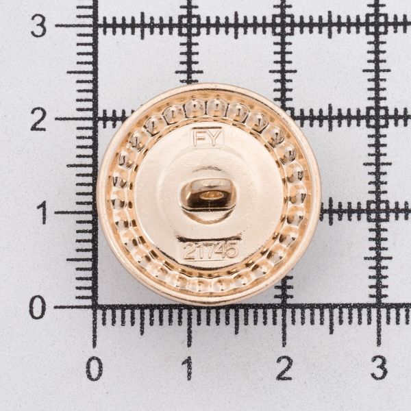 Пуговицы на ножке 36L=23 мм, металл, Gold (золотой), 10 шт, MP15