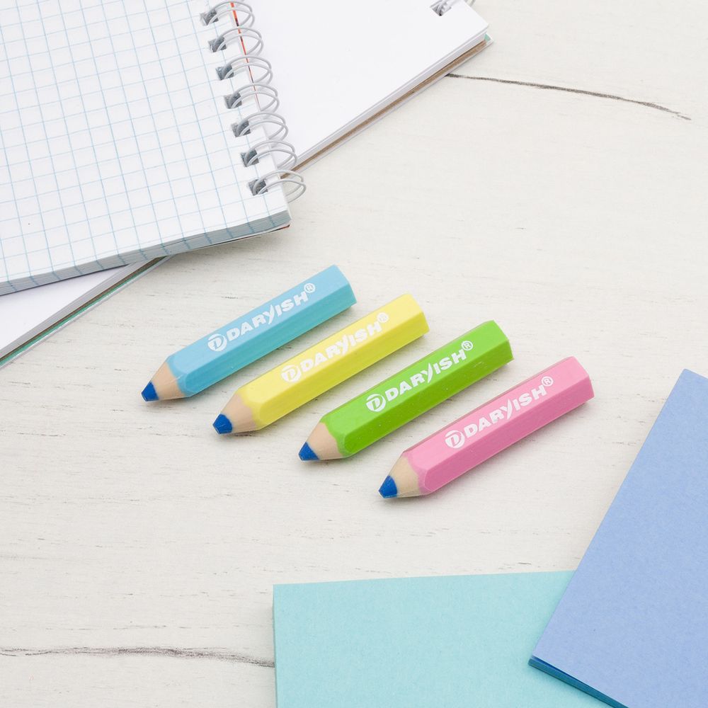 Набор ластиков Карандаши, 4 шт, DV-12174
