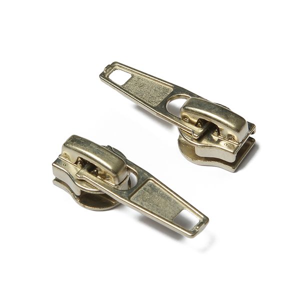 Слайдер (замок) для молнии спираль Т5 (5 мм), автомат, цв.никель уп.1000 шт