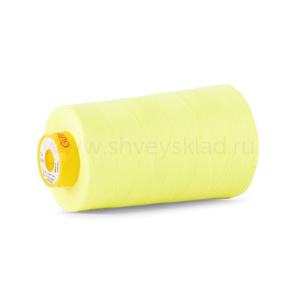 Нитка универсальная Gutermann Mara 120/2, 5000 м, 700185, 3835 неоновый желтый, 1 шт