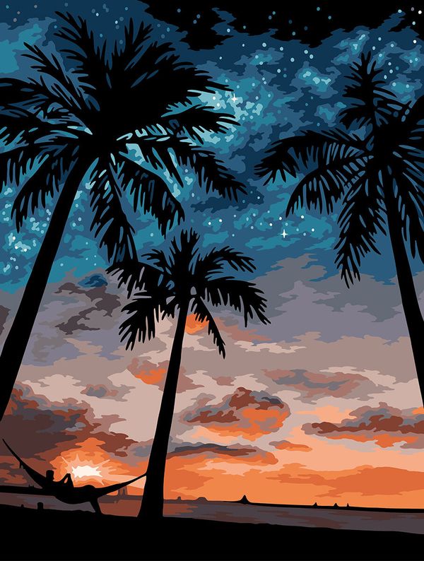 Картина по номерам Фрея PNB/PM-235, На берегу океана, 40х30 см