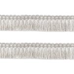 Бахрома отделочная 28.0 мм / 25 метров, металлизированная, цв.серебро 1123