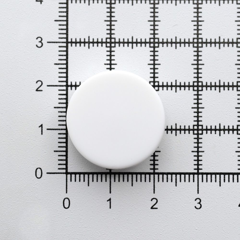 Пуговицы на ножке 36L (23мм), пластик (White (белый матовый)), 72 шт, CN K-33
