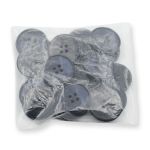 Пуговицы 4 прокола 40L (25мм), (Blue (синий)), 24 шт