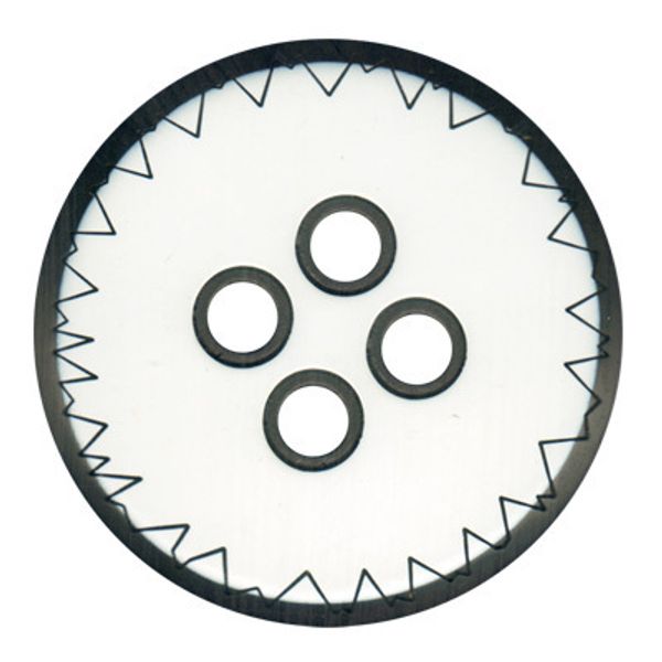 Пуговицы 4 прокола пальтовые 50 мм, 12 шт, 008/001 белый, Gamma EN 0041