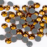 Стразы клеевые стекло 3.2 мм, 360 шт, SS12 №15 яр.жёлтый (Topaz), Zlatka ZRTG-1272