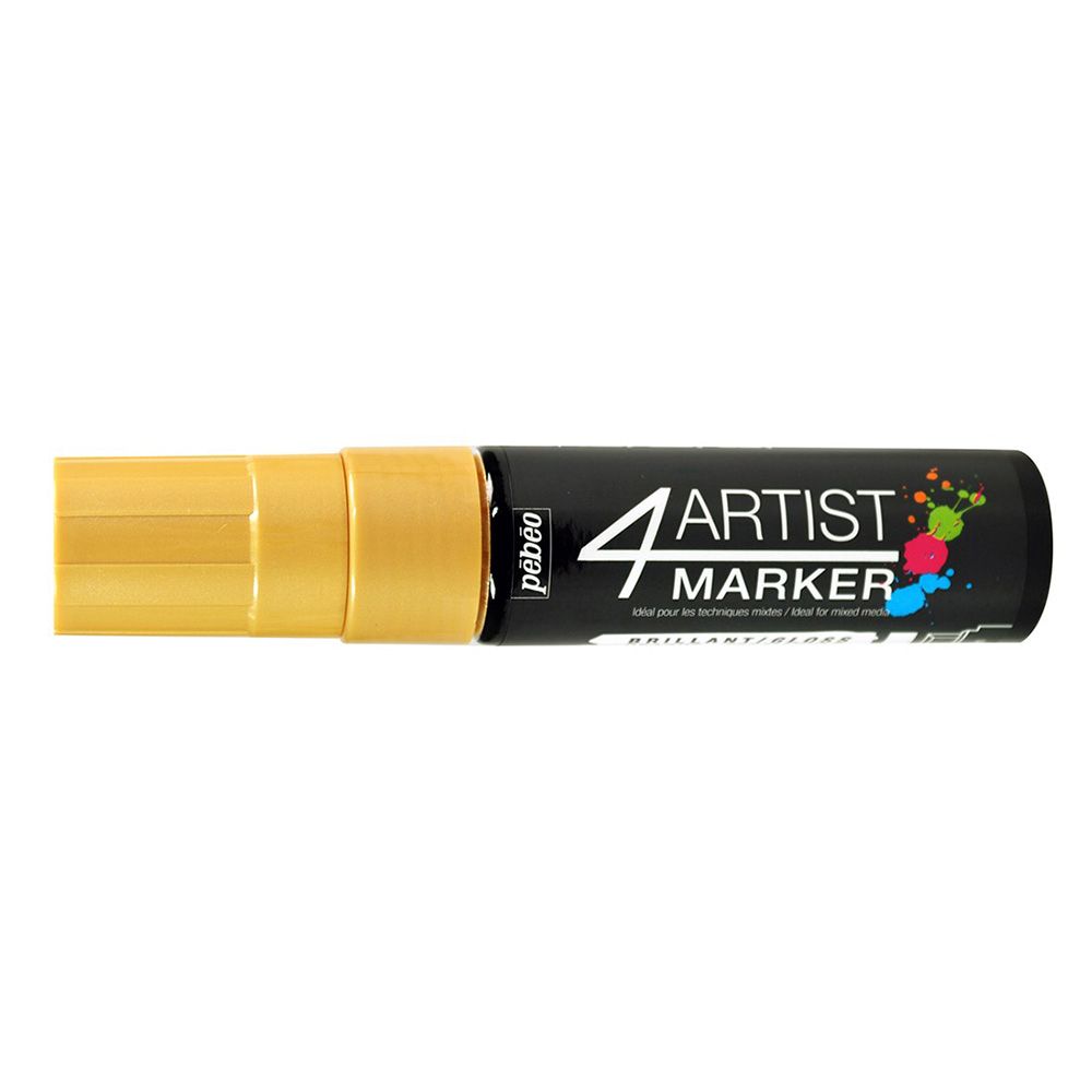 Маркер художественный 4Artist Marker на масляной основе 15 мм, перо плоское, 3 шт, 580325 белый, Pebeo